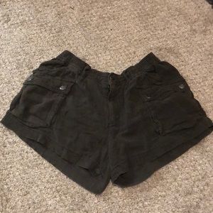 Army green FREE PEOPLE shorts